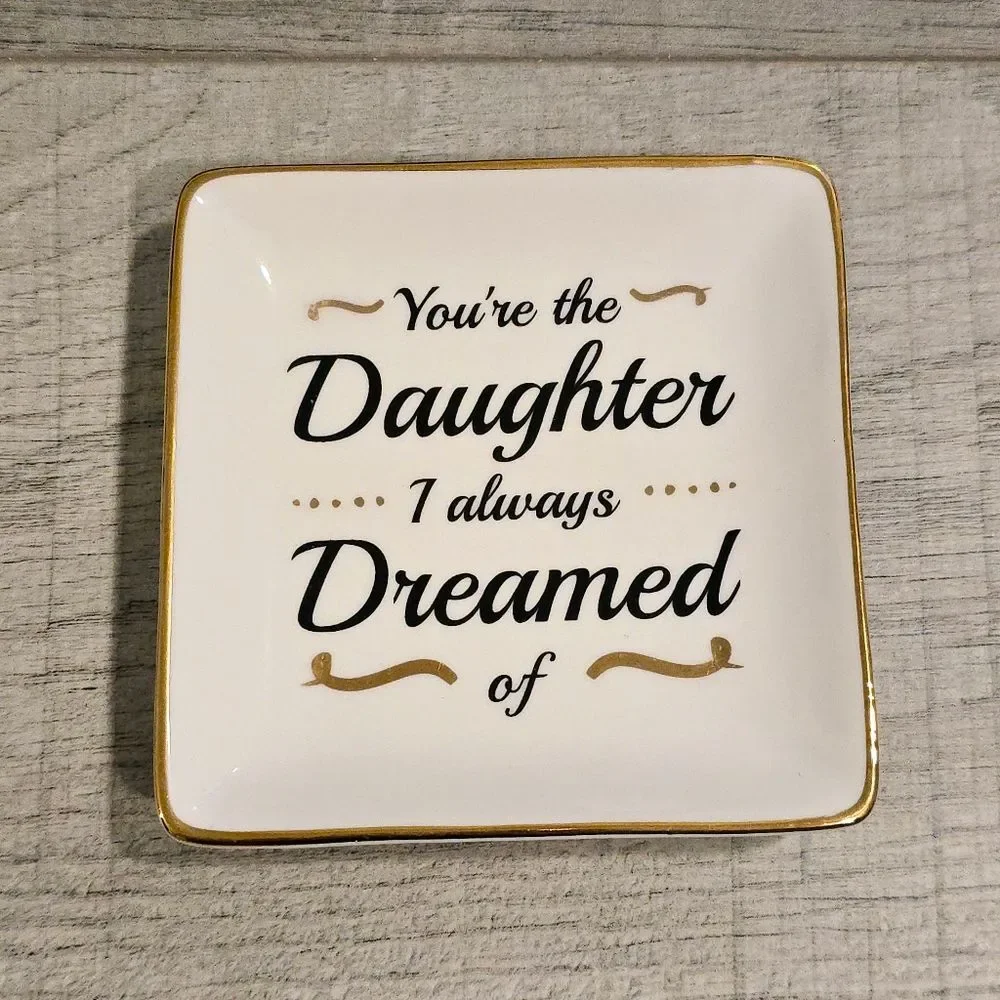RELISSA Daughter Jewelry Dish Gift from Mom and Dad